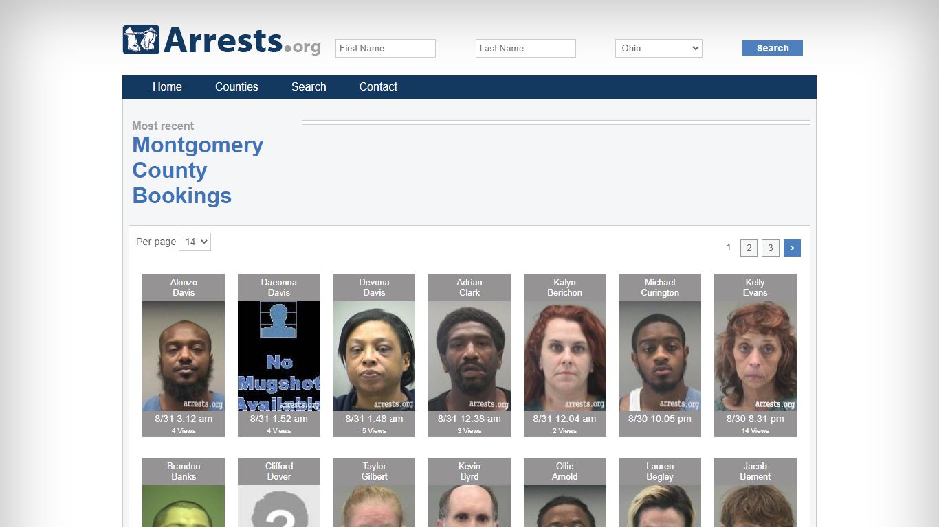 Montgomery County Arrests and Inmate Search